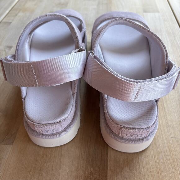 UGG Goldenstar Glide Slide Purple Bay Fog Platform Sandal Women's US size 10 NEW - Picture 10 of 12